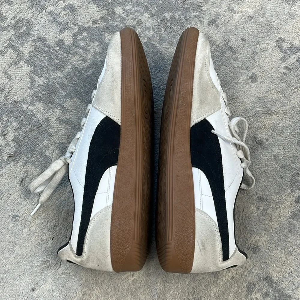 New Puma Palermo Leather Sneaker White Vapor Gray Shoe Mens Size 13